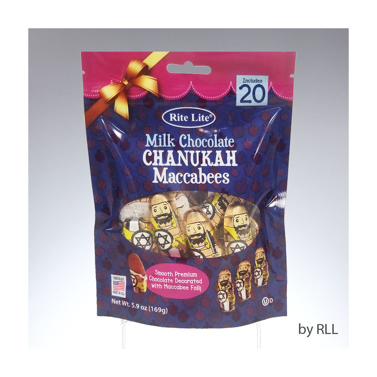Milk Chocolate Chanukah Maccabees, 20-Piece Bag