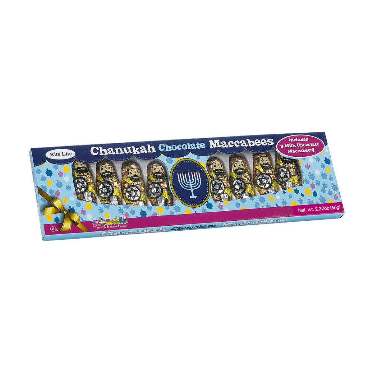 Milk Chocolate Chanukah Maccabees, 8-Pack