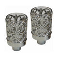 Pewter Design Neronim Candle Holders - Silver Plated - 2 Pack - 3"H
