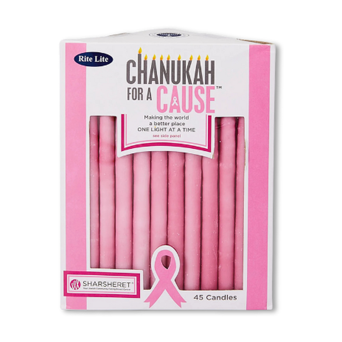 Chanukah 'Candles for a Cause' Pink Ribbon