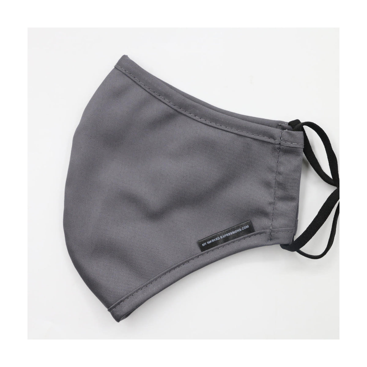 Adult Size Mask, Charcoal Cotton