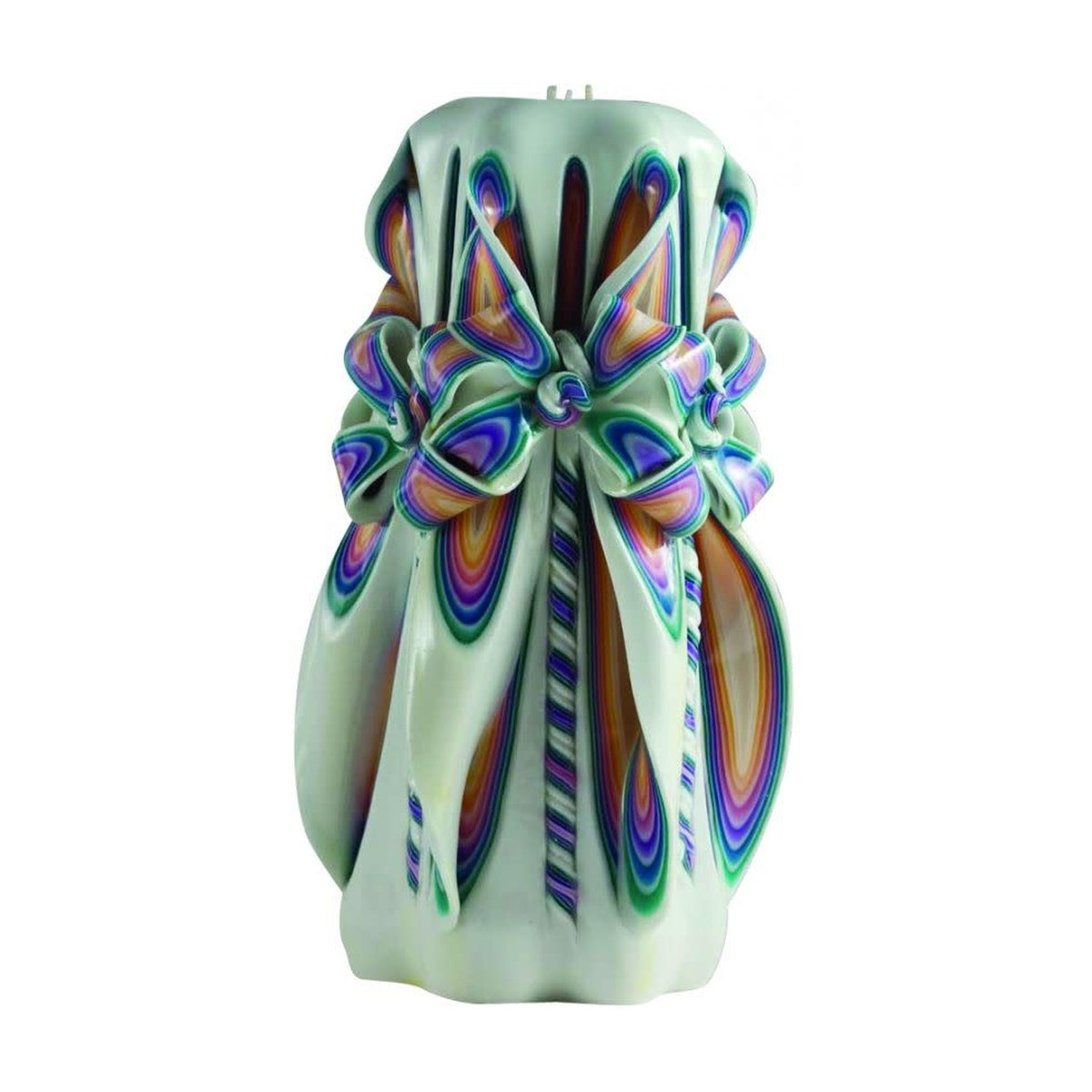 Carved Havdallah Candle, 4-Inch