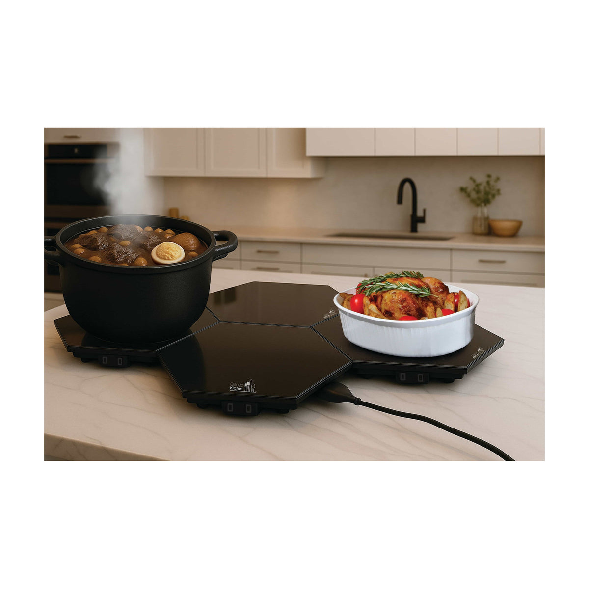 Shabbos·Hot Modular Expandable Warming Tray, Black