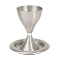 Kiddush Cup with Tray, Aluminum