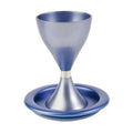 Kiddush Cup with Tray, Aluminum