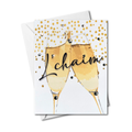 Greeting Card, L'Chaim Champagne