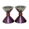 Candlesticks, Hammered Aluminum