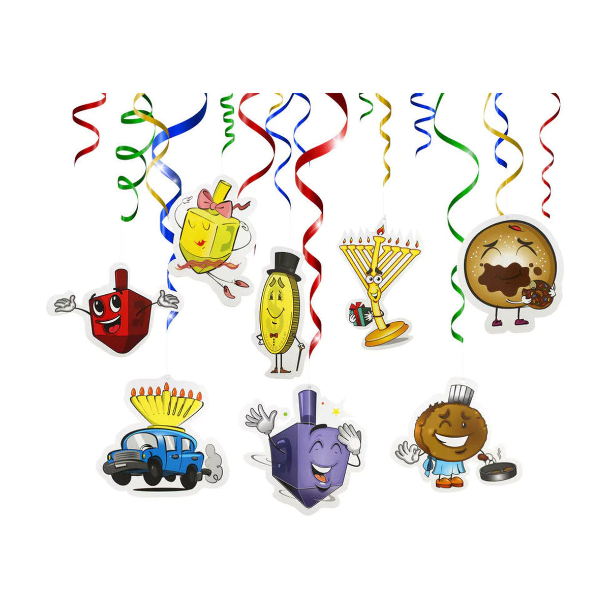 Chanukah Swirl Decorations