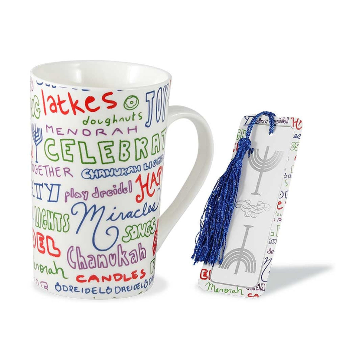 Chanukah Mug and Bookmark Gift Set - Gift Boxed