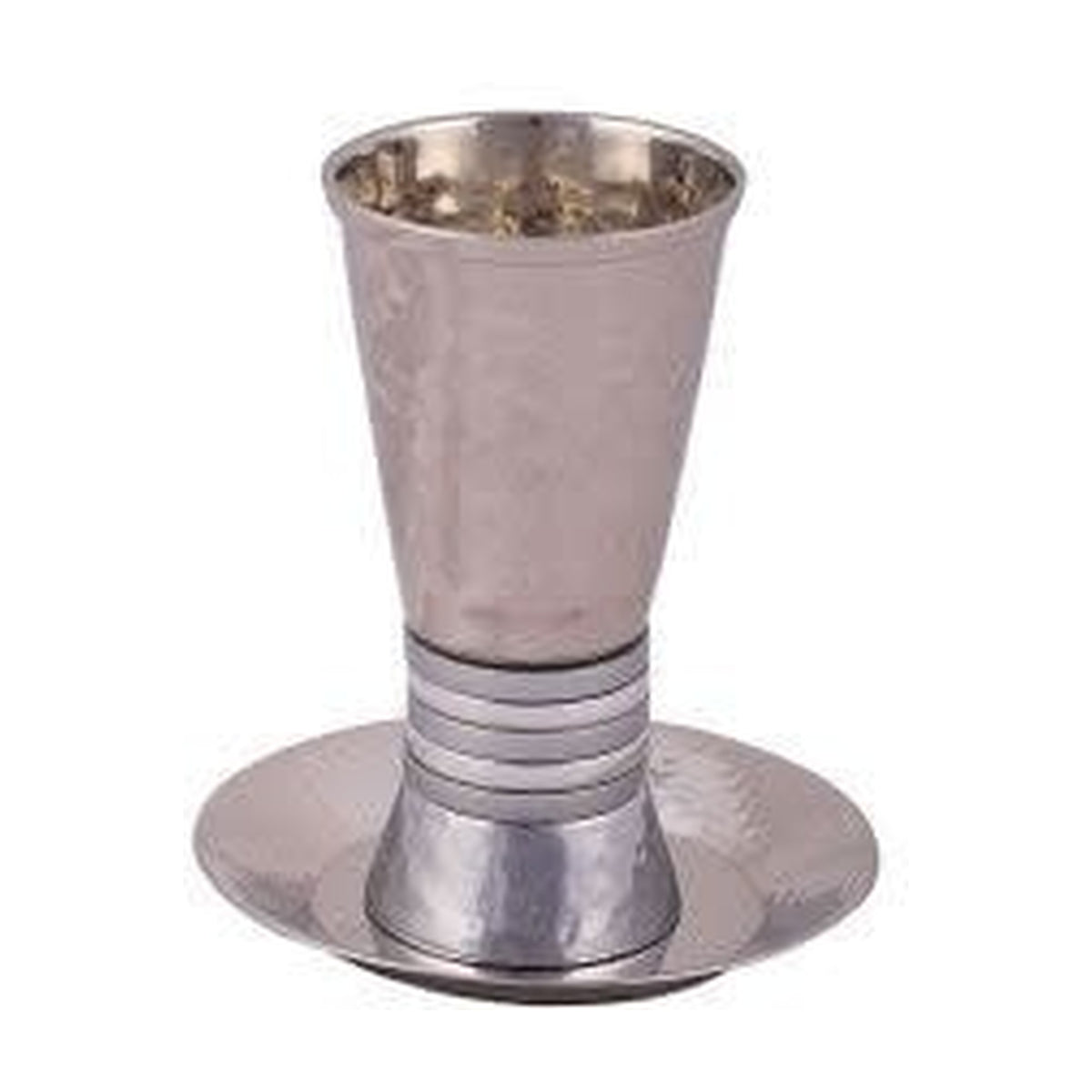 Kiddush Cup Set, Faux-Stemmed, Aluminum