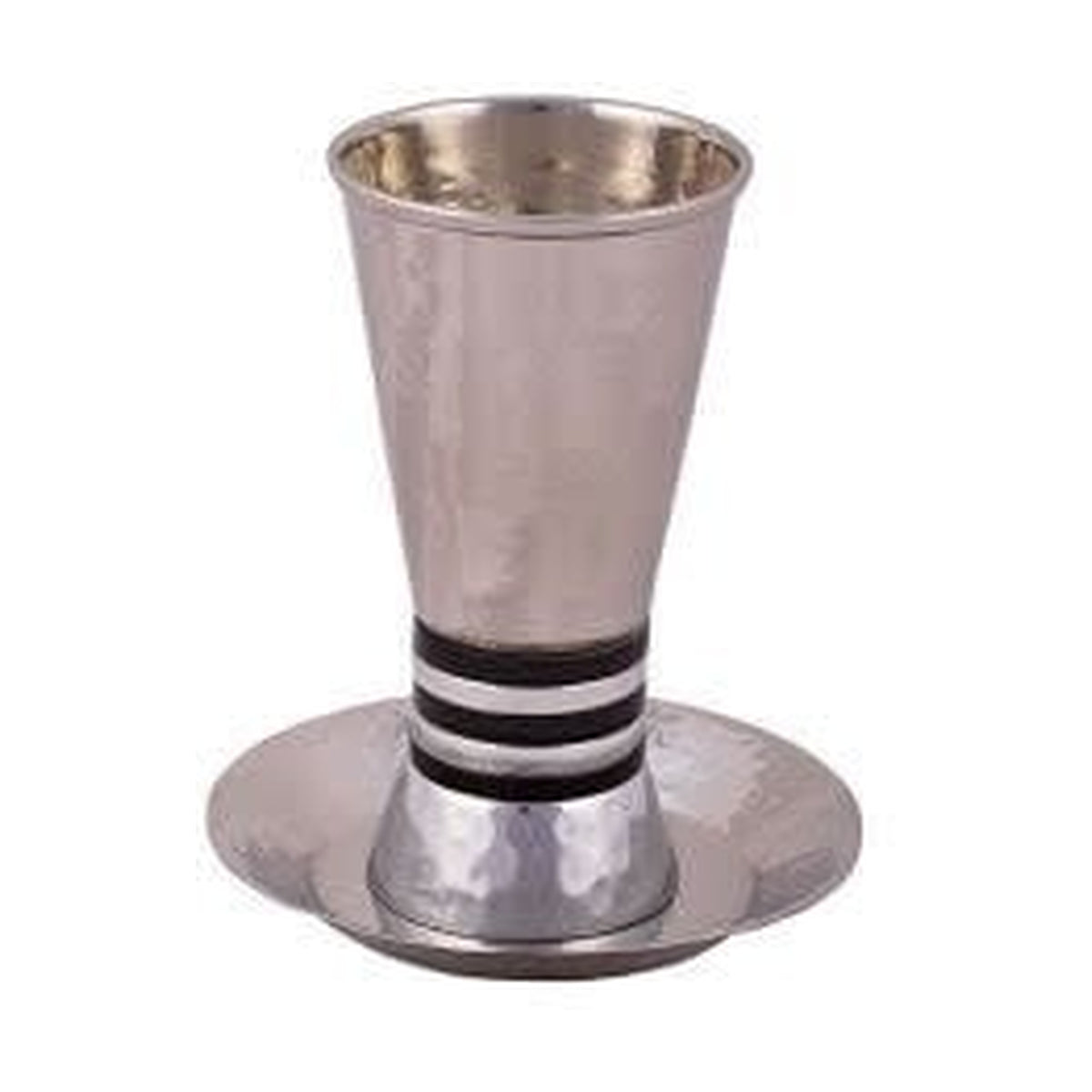 Kiddush Cup Set, Faux-Stemmed, Aluminum