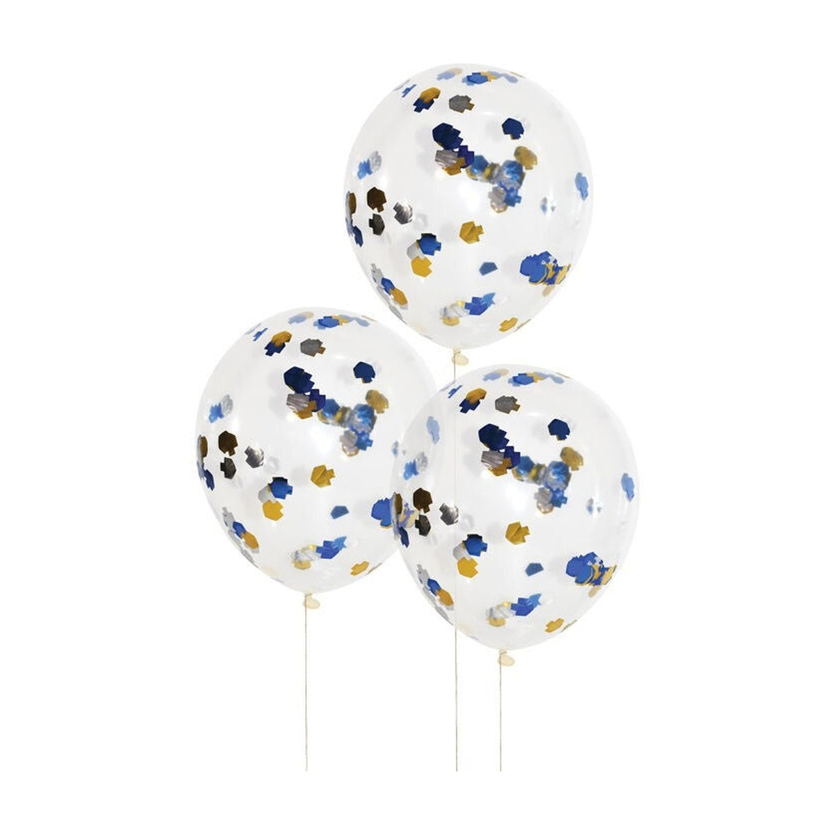 Chanukah Confetti Balloons, 5-Pack