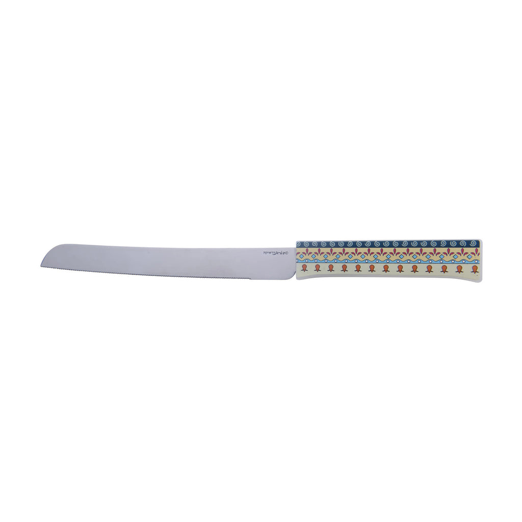 Challah Knife, Glass Handle