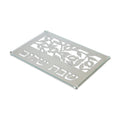 Challah Tray, Glass with Stainless Steel