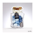 "Jar" Of Dreidels, 25 Medium Plastic Dreidels, Shades of Blue