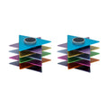 Candlesticks, Modern Magen David, Multicolour