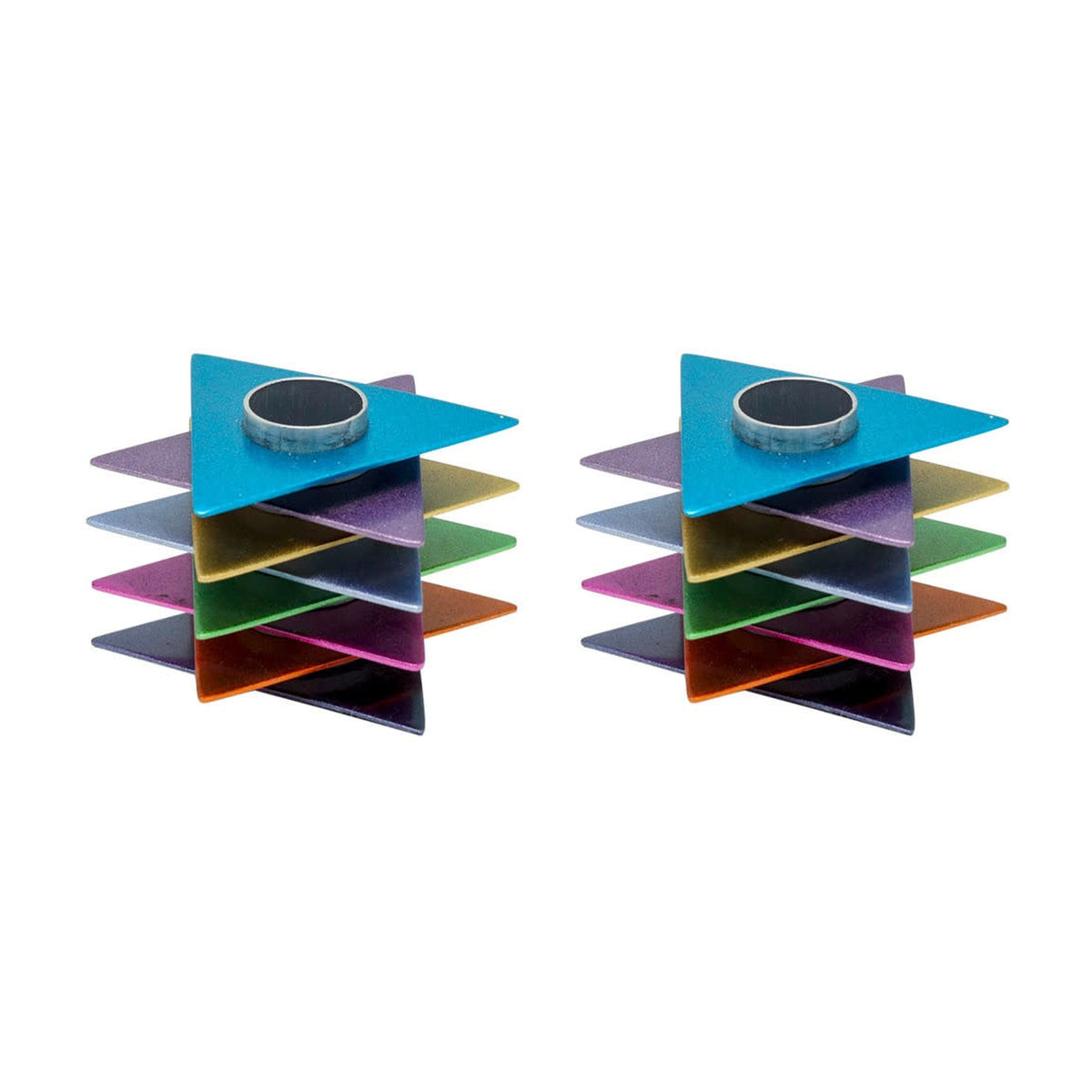 Candlesticks, Modern Magen David, Multicolour