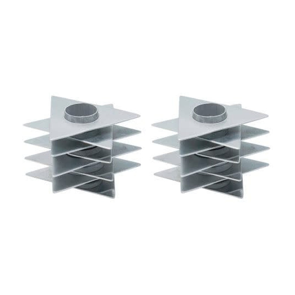 Candlesticks, Modern Magen David, Shiny/Matte