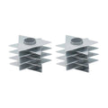Candlesticks, Modern Magen David, Shiny/Matte