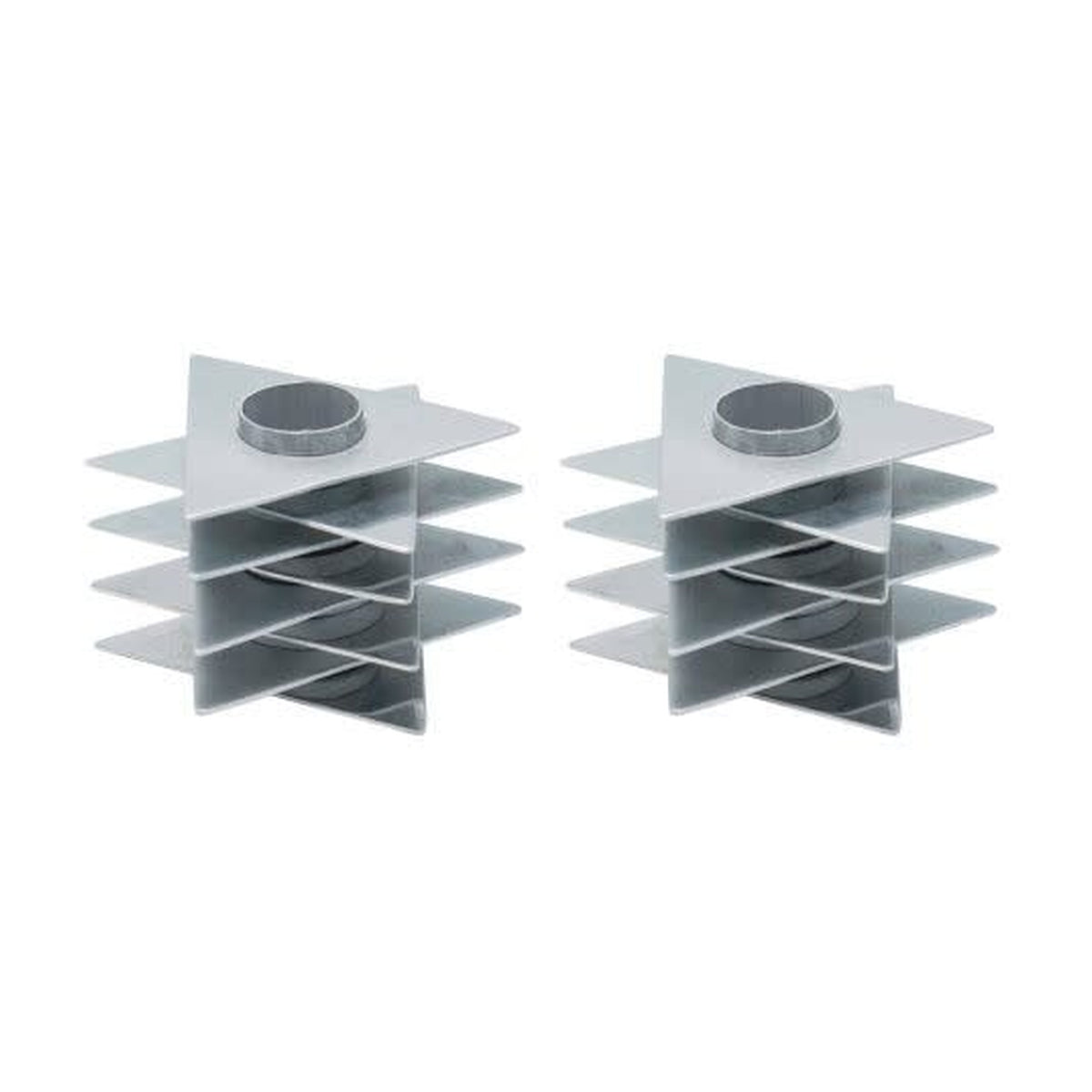 Candlesticks, Modern Magen David, Shiny/Matte