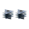 Candlesticks, Modern Magen David, Shades of Grey
