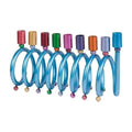 Spiral Chanukah Menorah - Anodized Aluminum, Multicolour