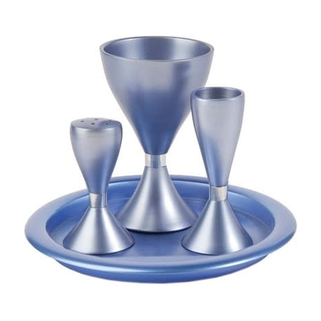 Havdallah Set, Aluminum, Shades of Blue