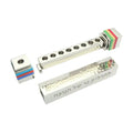 Hammered Travel Menorah-- Multicolor Rings
