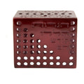Menorah, Burgundy Squares