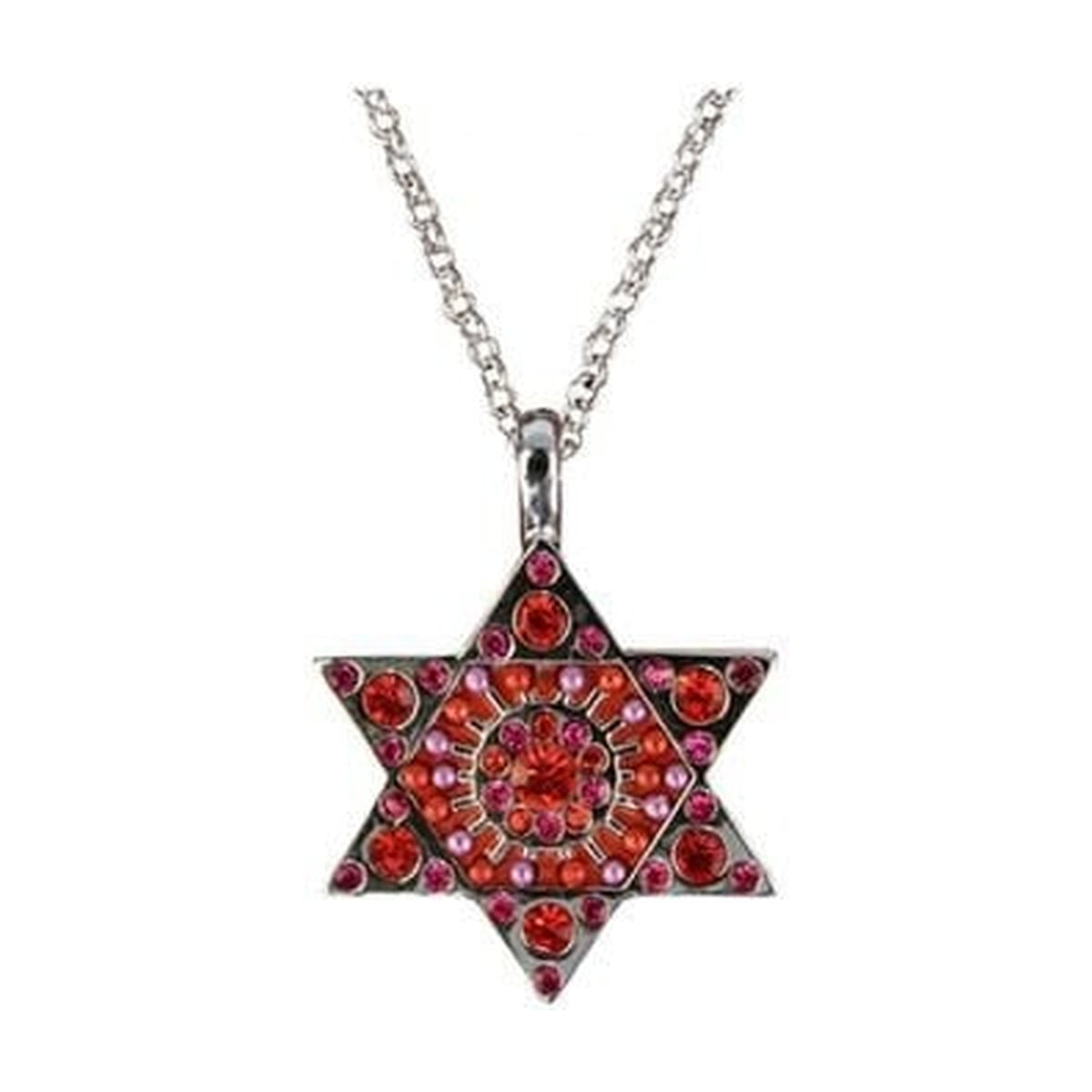 Magen David Necklace with Crystals