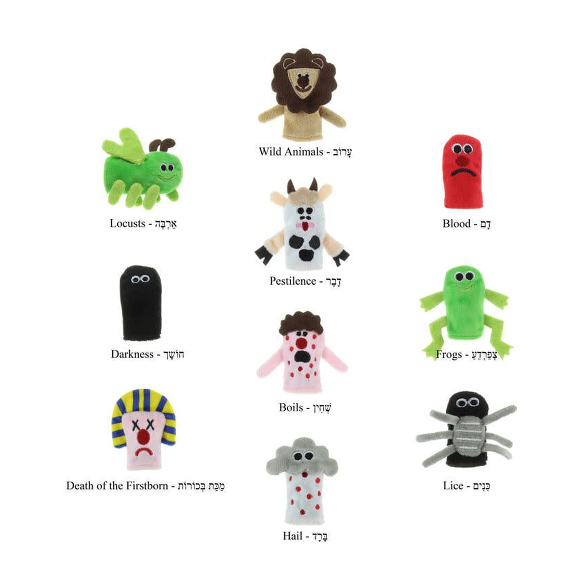 10 Plagues Finger Puppets