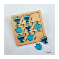 Chanukah Tic-Tac-Toe Game, Wood