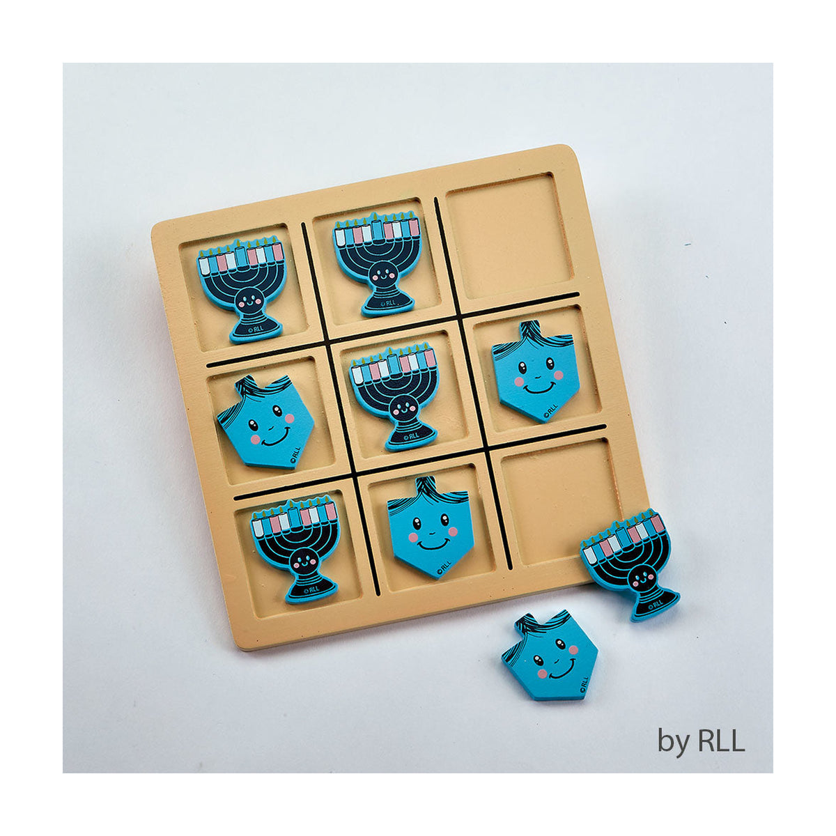 Chanukah Tic-Tac-Toe Game, Wood