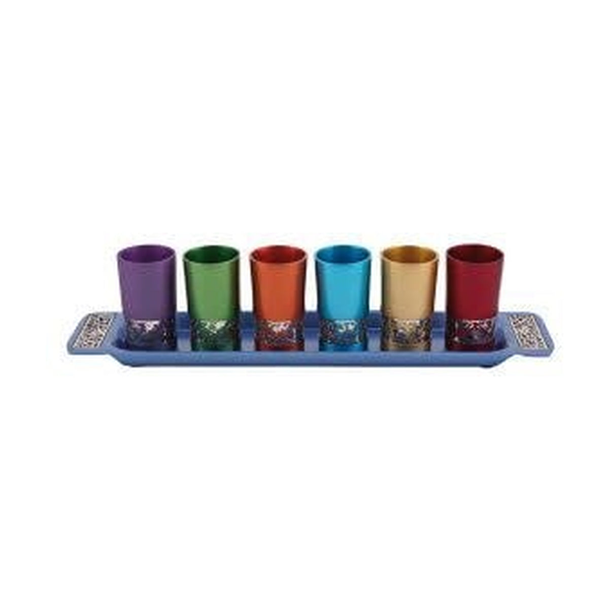 Kiddush Set, Aluminum, Multicolour