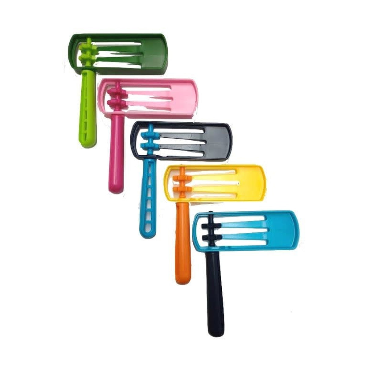 Plastic Graggers, Assorted Colours