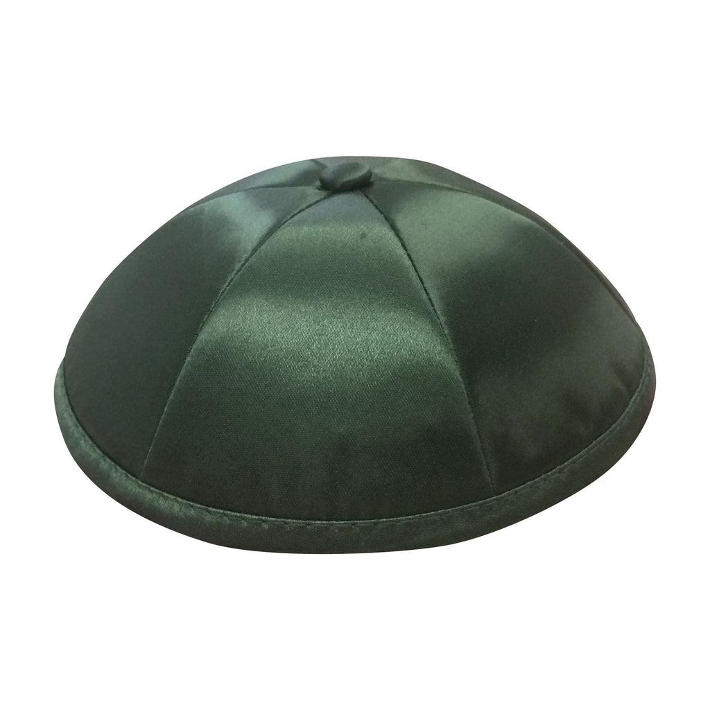 Deluxe Forest Green Satin Kippah