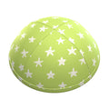 Kippah - Green with Stars