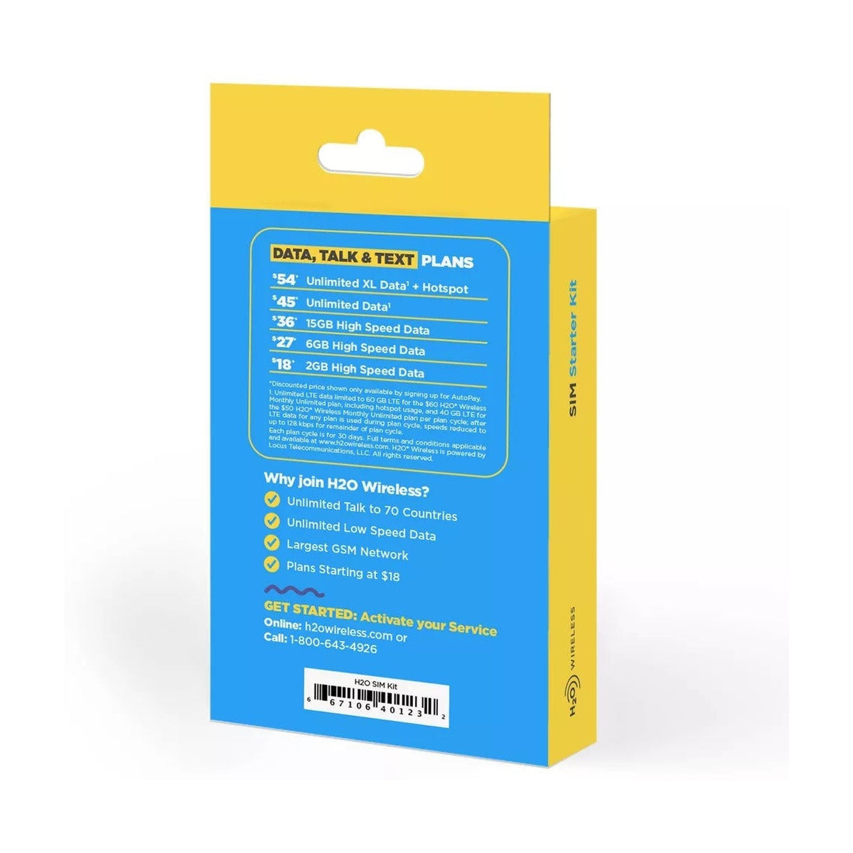H2O Wireless SIM Starter Kit