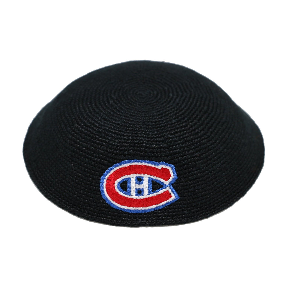 Hand-Crocheted DMC Kippah, Montreal Canadiens