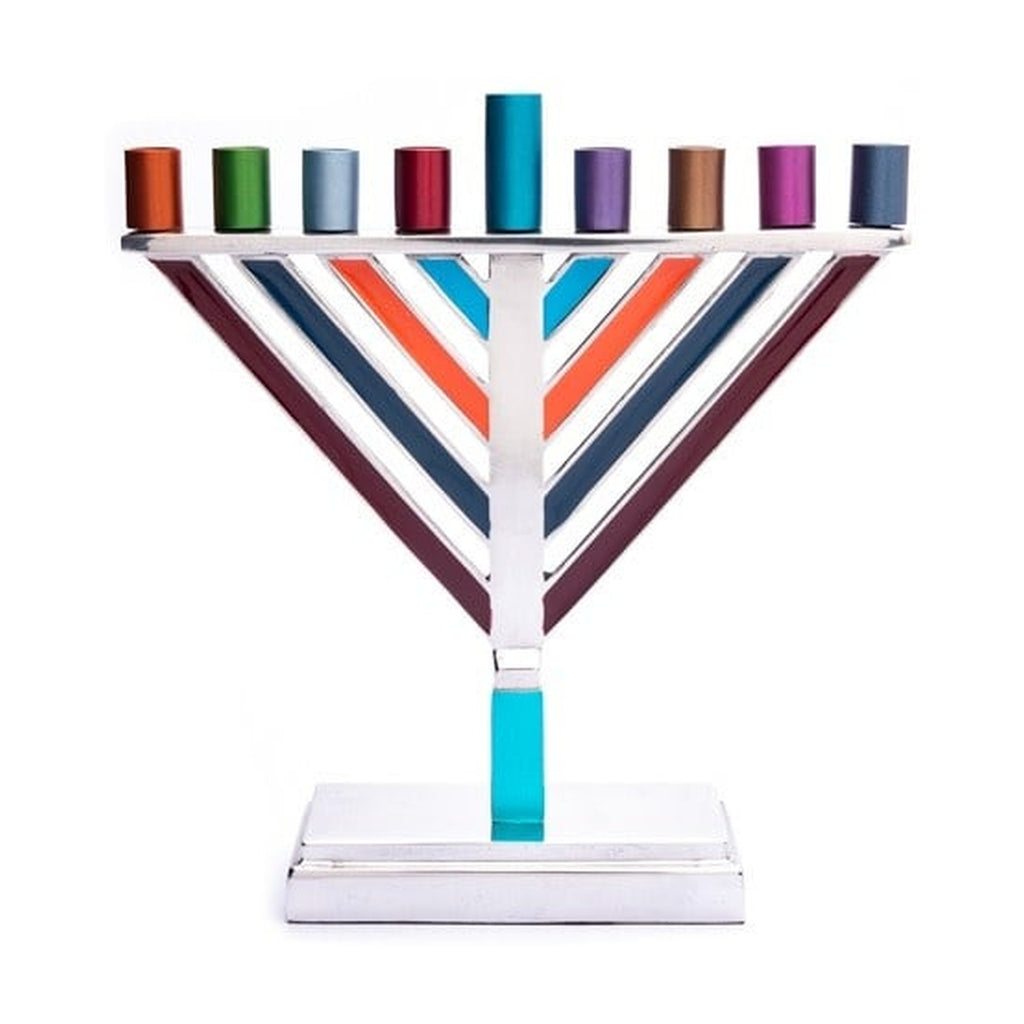 Rambam Style Menorah, Aluminum
