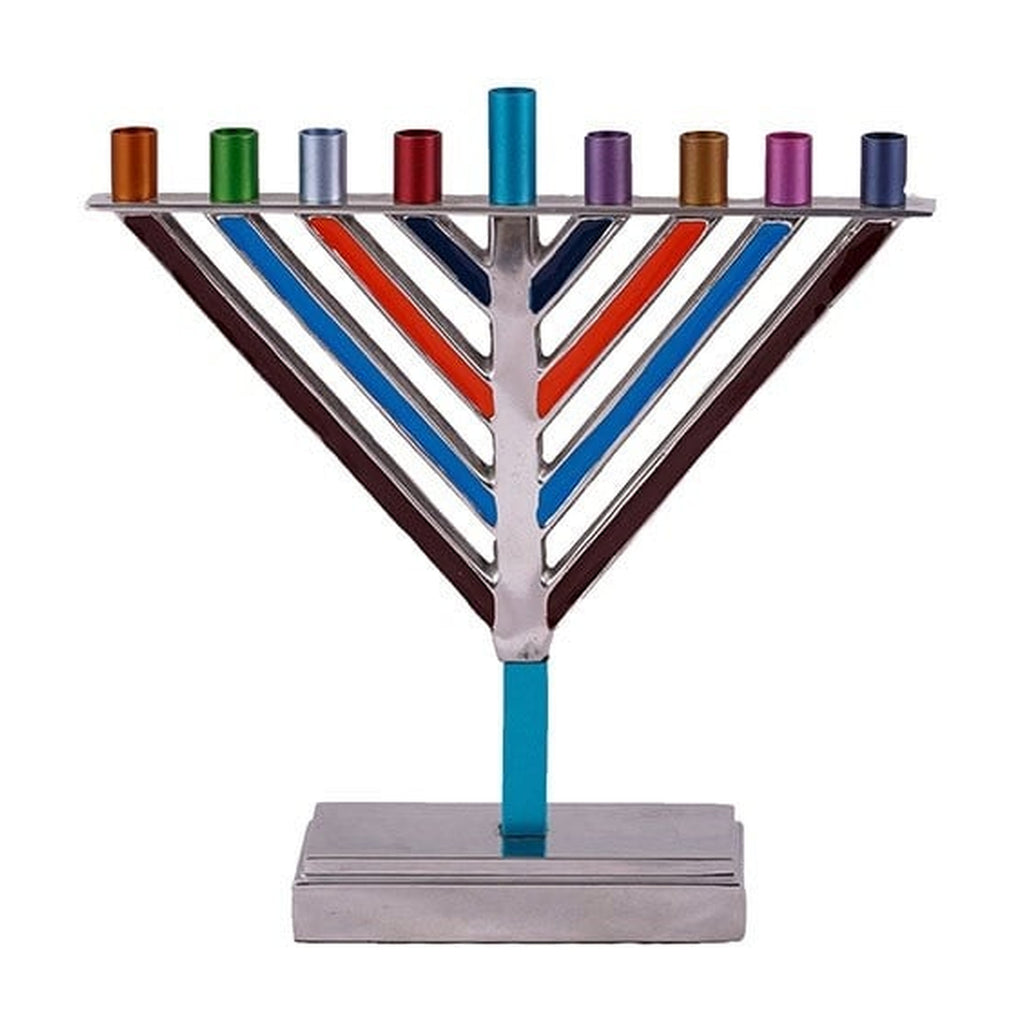 Rambam Style Menorah, Aluminum