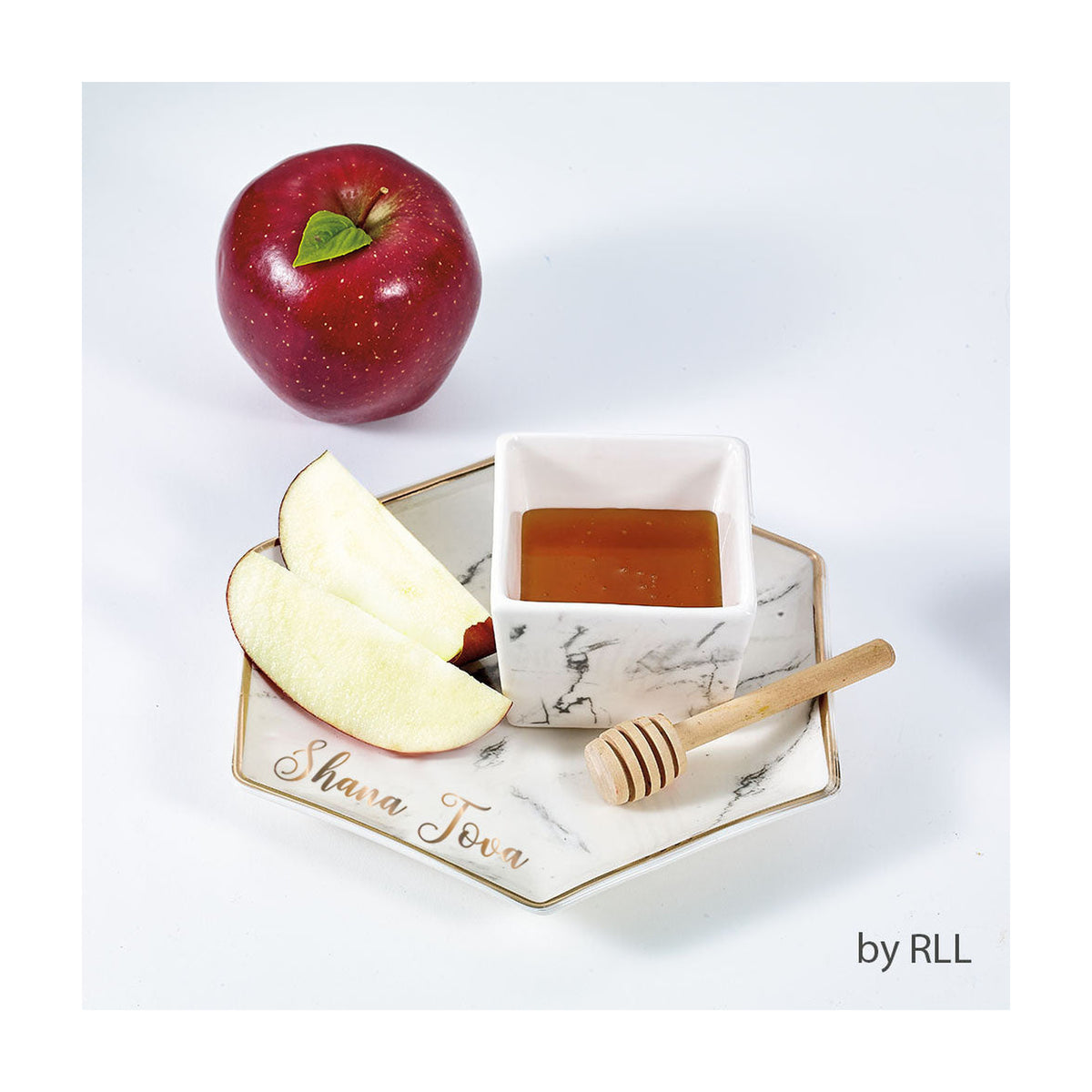 Apple and Honey Dish, Porcelain