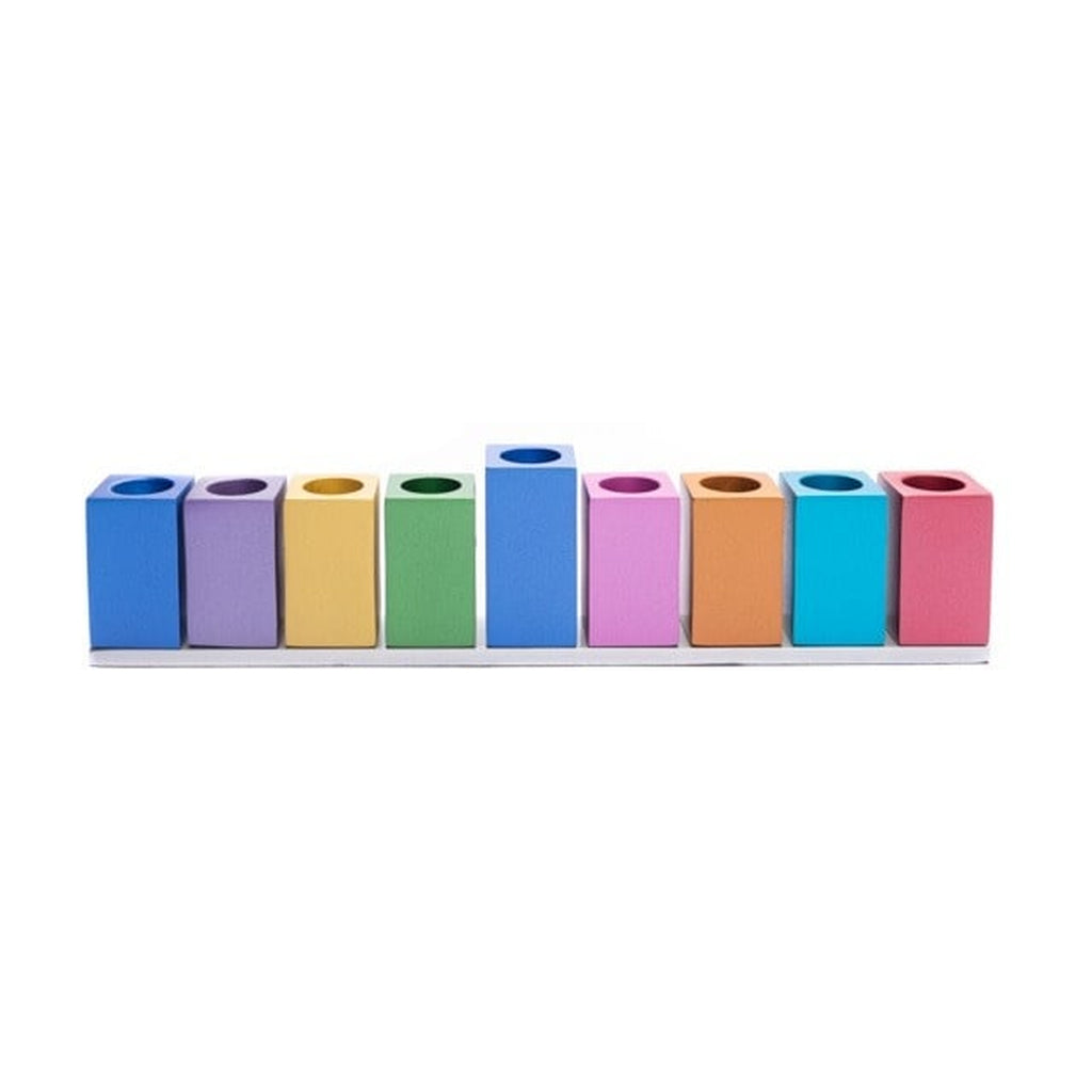 Cubes Menorah, Aluminum
