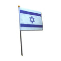 Israel Cloth Flag on Stick, 4''x6''