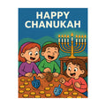 Chanukah Greeting Card, 8-Pack