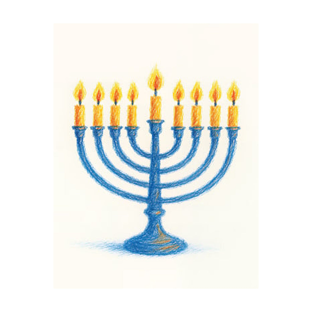 Chanukah Greeting Card, 8-Pack