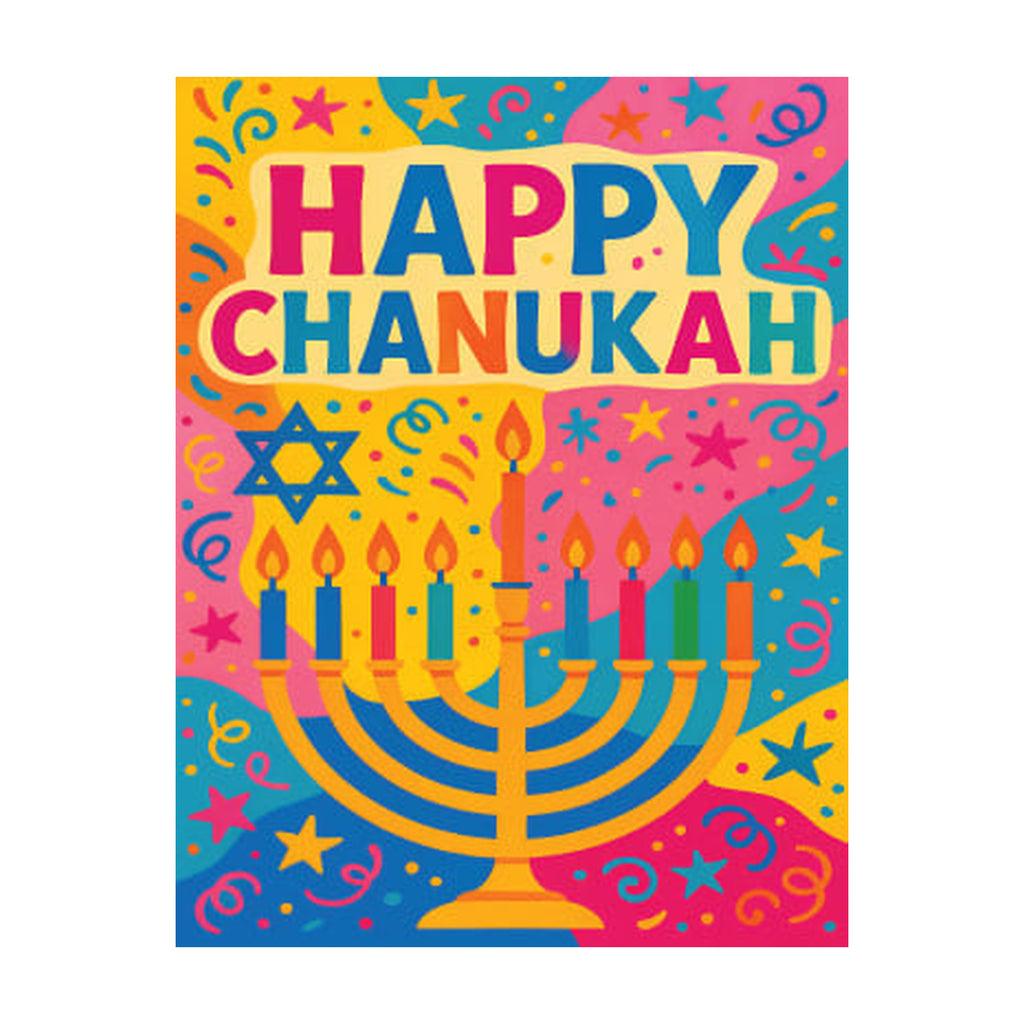 Chanukah Greeting Card, 8-Pack