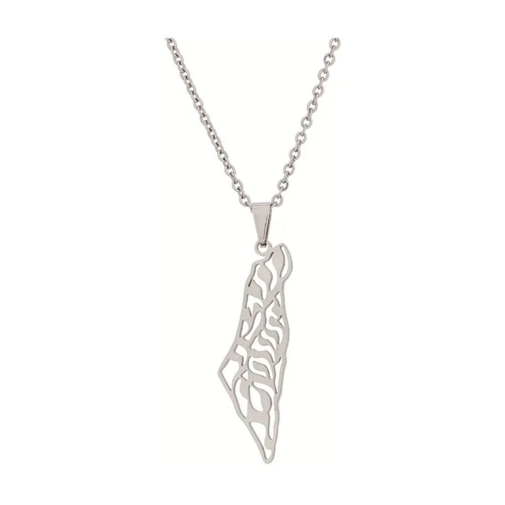 Israel Map Necklace