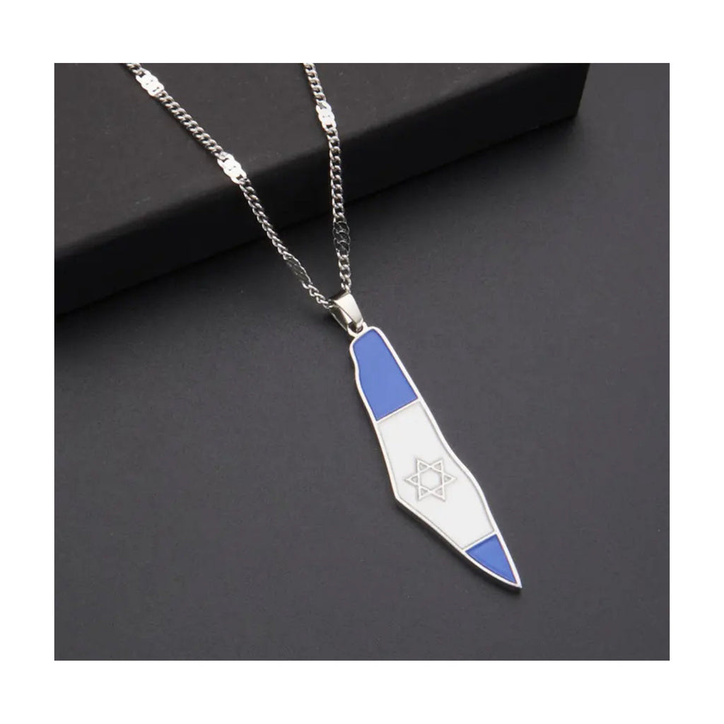 Israel Map Necklace