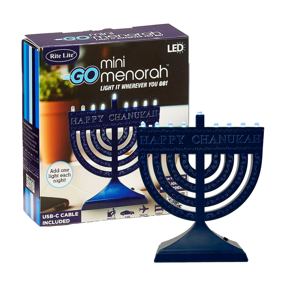 Go Menorah Mini, Light It Anywhere
